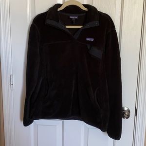 Black Patagonia Re-Tool Snap-T Pullover